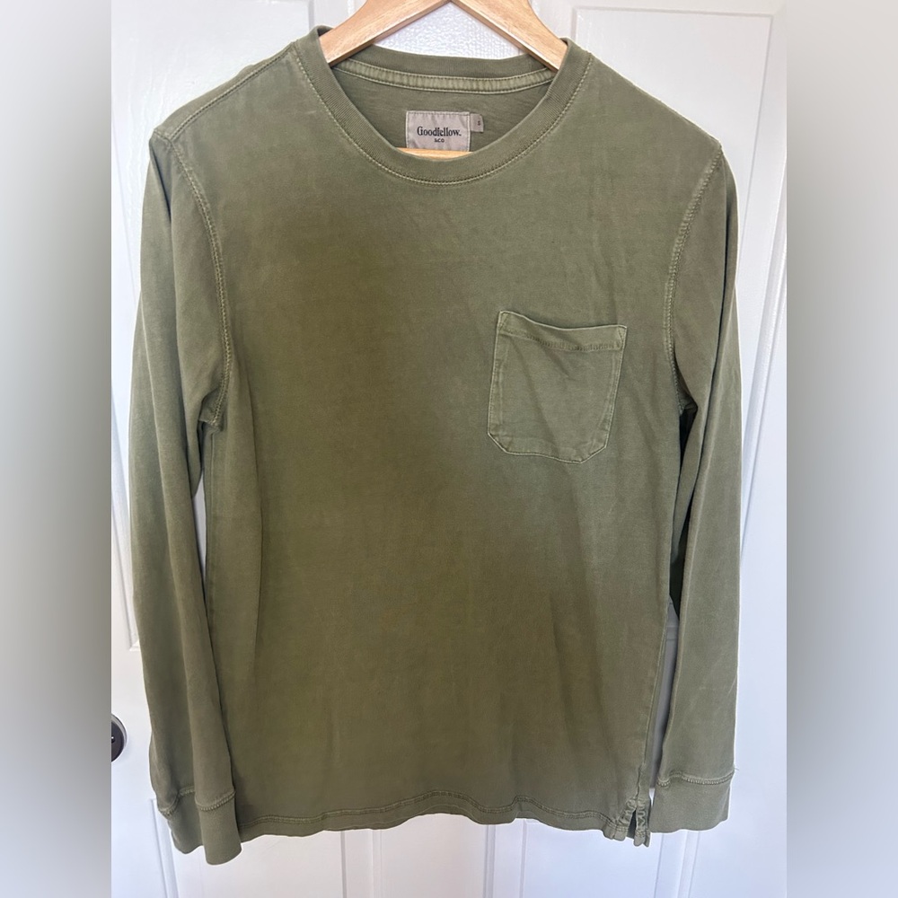 Goodfellow & Co Men's Olive Long Sleeve Tee
